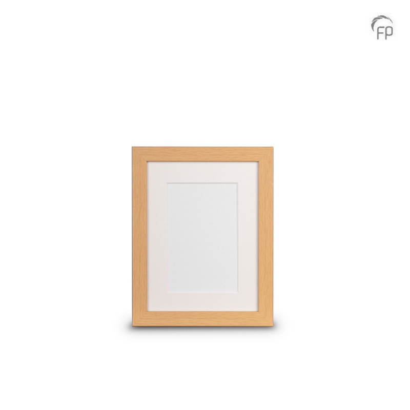 Houten fotolijst naturel — klein formaat (foto 15 × 20 cm)